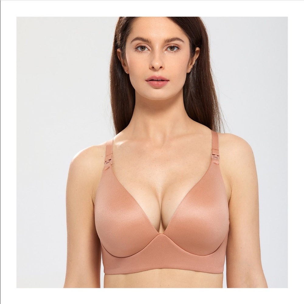 BUNDLE MORI BAY Plush Plunge Wirefree Nursing/Maternity Bras